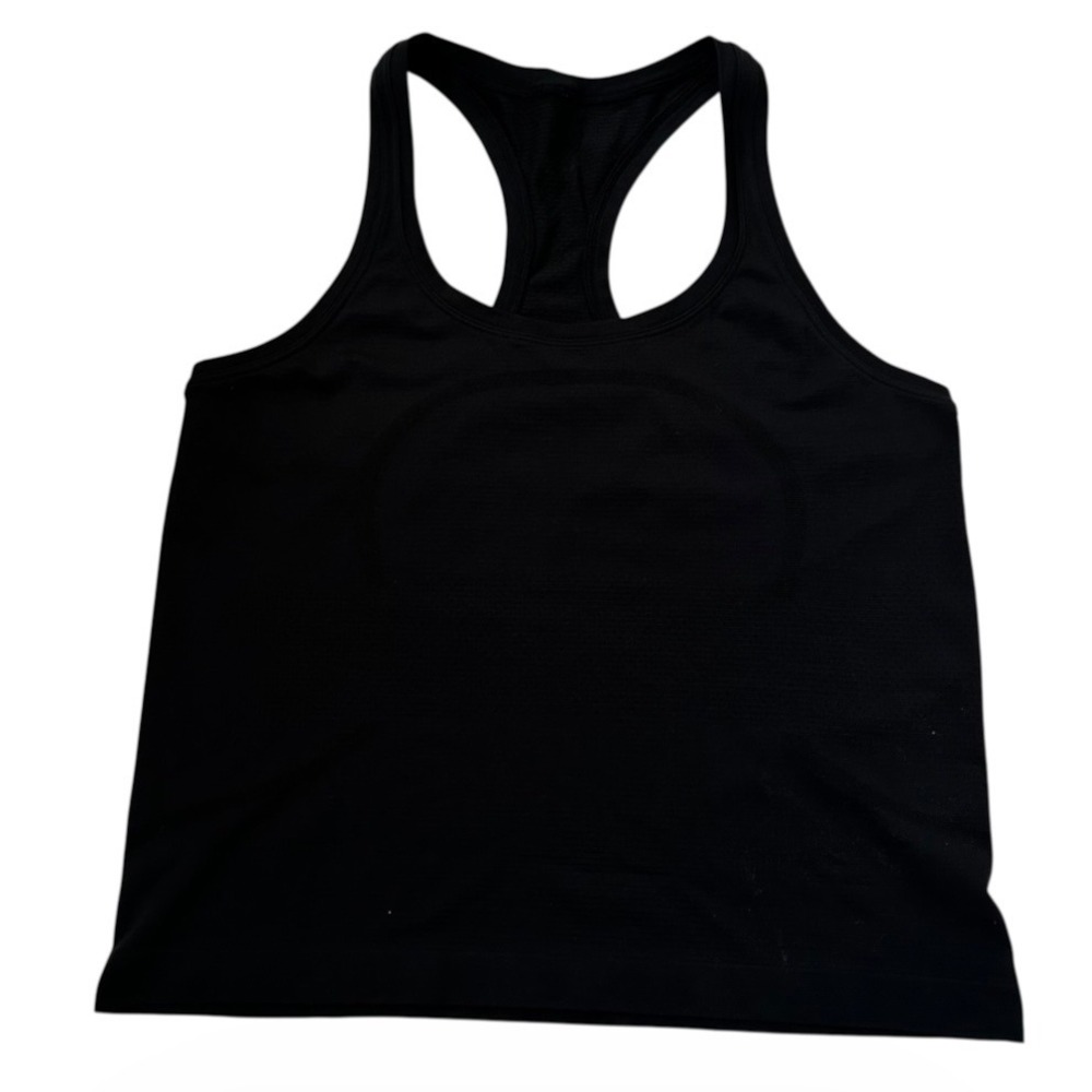 Lululemon Swiftly Tech Racerback Tank Top Black Sz 8 Athletic Yoga Shirt | 0141